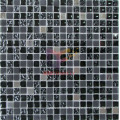 Black Glass Mix Metal Mosaic (CS113)